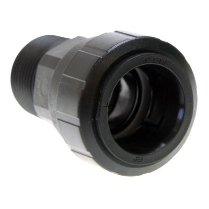 John Guest Black 1" Male Connector