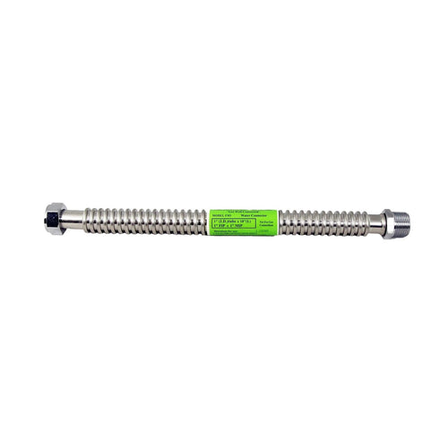 1" Fip X 1" Mip X 18" Stainless Steel Flex Connector