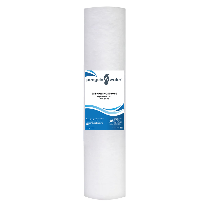 360 2.5" x 10" 5 Micron Spun Poly