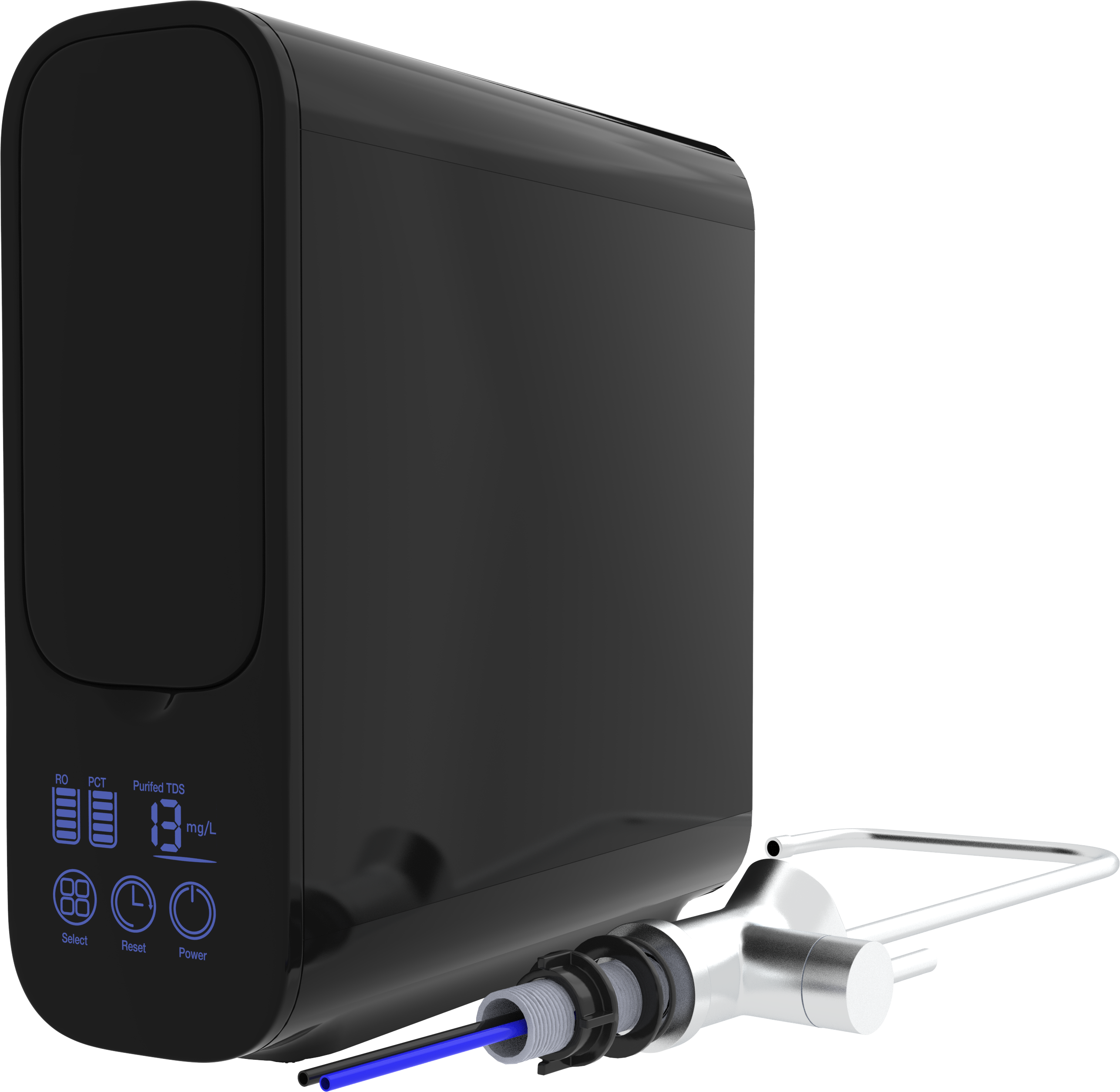 360 Infinity Tankless RO under-sink unit and smart TDS faucet