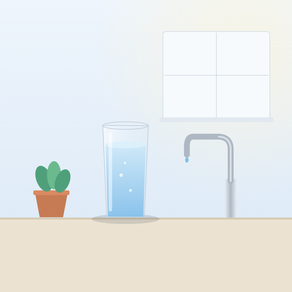 Clear, scale-free water at the kitchen tap