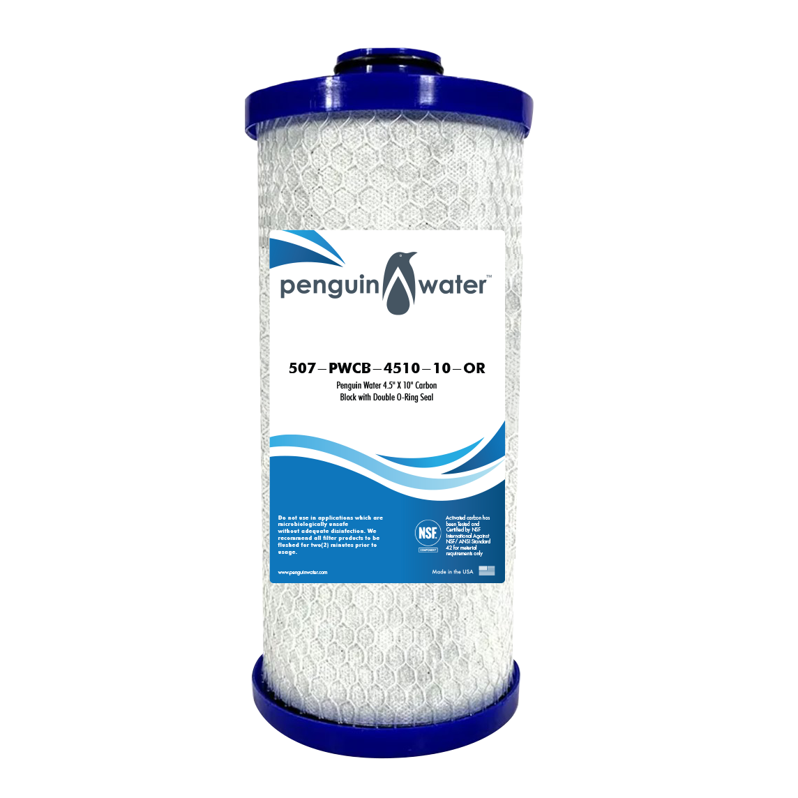 360 4.5" x 10" Radial Flow Carbon Filter, Double O-Ring