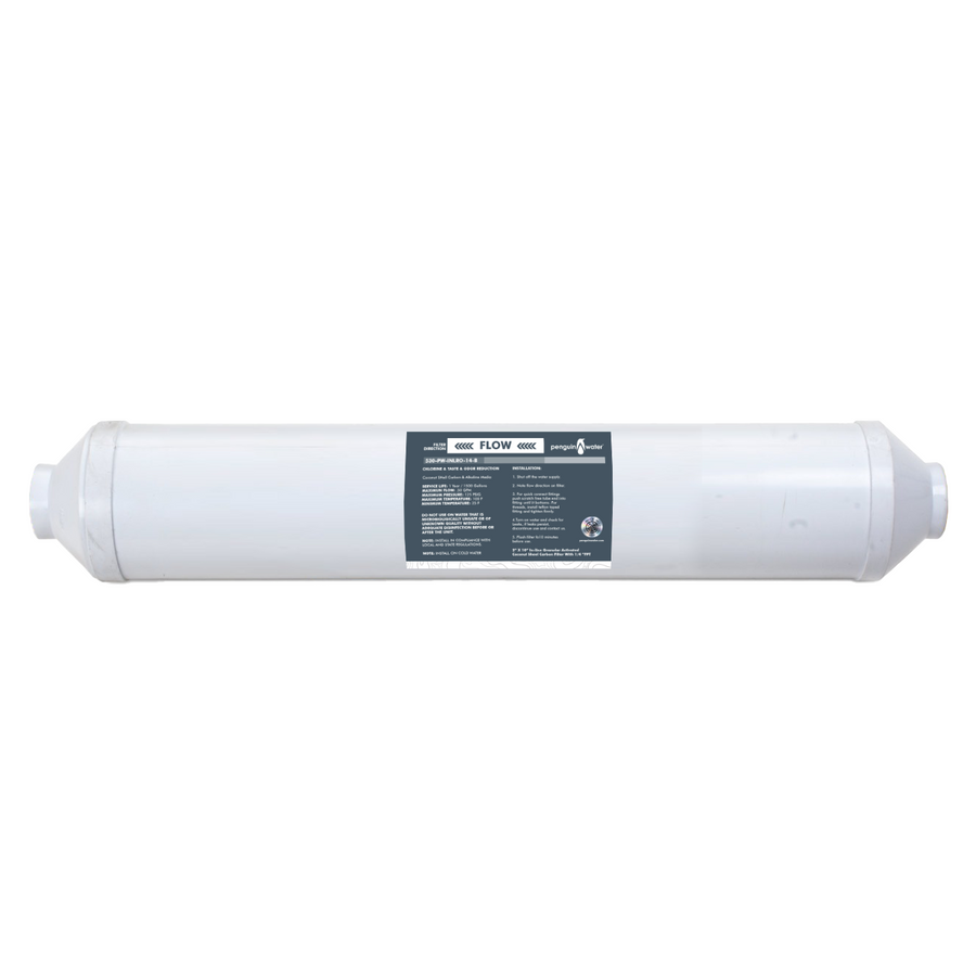 360 2" x 10" In-line Quantum Disinfection GAC Carbon