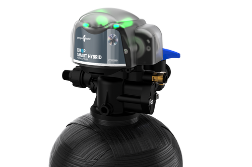 360 Hybrid Filter & Softener tank — three-quarter view